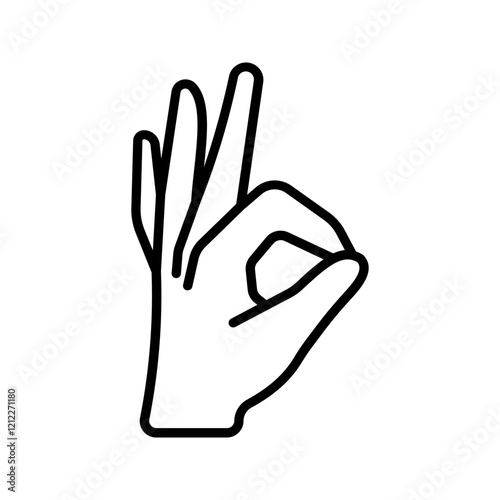 Gesture okay icon color editable