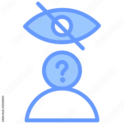 Confidentiality Blue Icon
