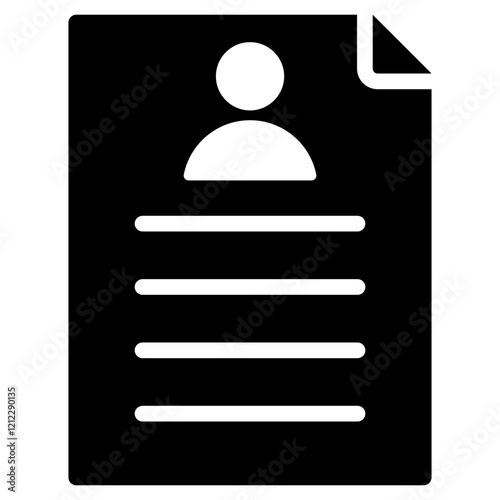 Data Subject Glyph Icon