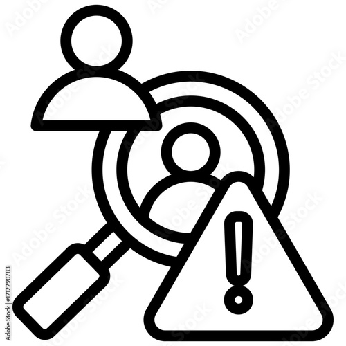 Risk Analysis Outline Icon