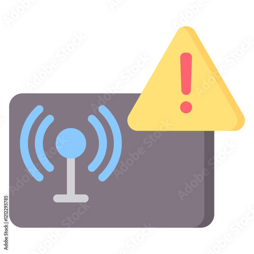 Intrusion Detection Flat Icon