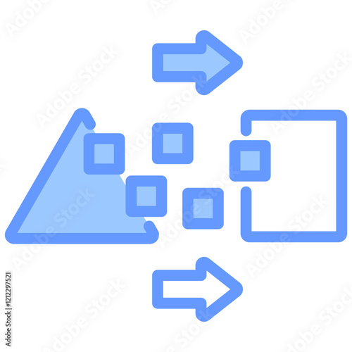 Transformation Blue Icon