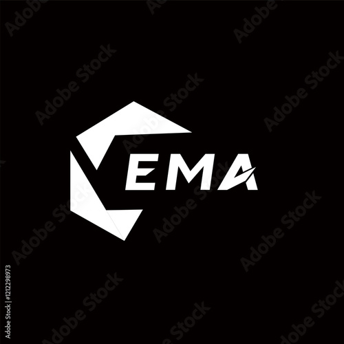 EMA creative minimalist letter logo. EMA unique vector initials alphabet letter logo design
