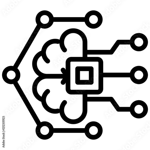 Machine Learning Outline Icon