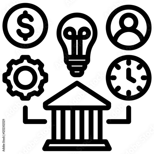 Resources Outline Icon