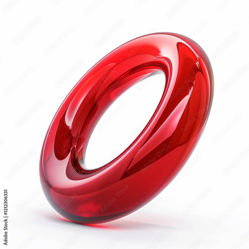 Sleek 3D Oval Shape with a Smooth Finish Sleek 3D Oval Shape with a Smooth Finish