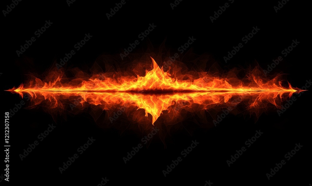 Fiery red energy stream, intense heat, powerful motion Fiery red energy stream, intense heat, powerful motion