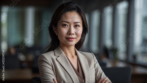 Confident Asian businesswoman