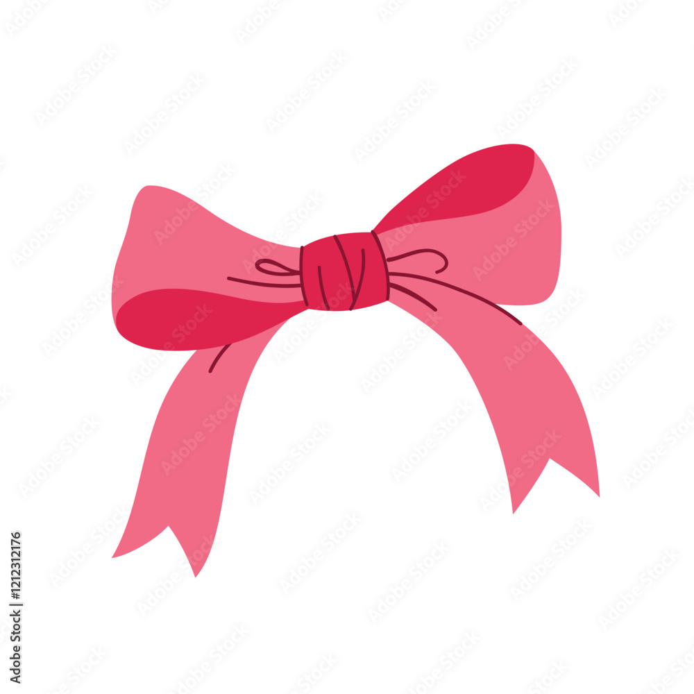 Vector illustration of ribbon bow isolated on white background Vector illustration of ribbon bow isolated on white background