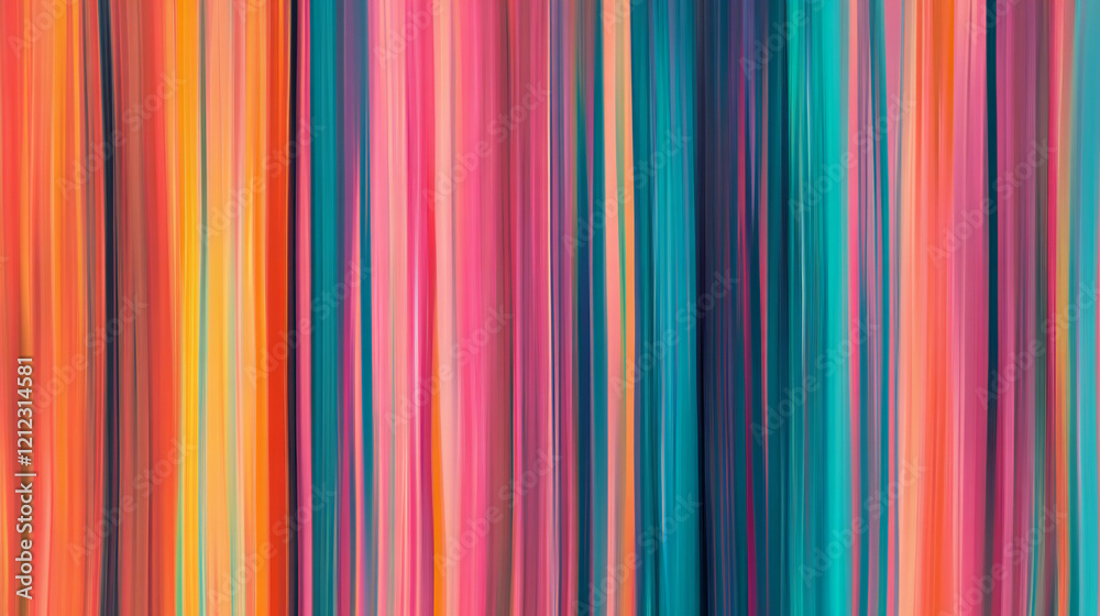 Vibrant Vertical Striped Gradient in Multicolor Abstract Art Vibrant Vertical Striped Gradient in Multicolor Abstract Art