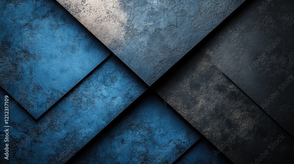 Minimalist blue background with angular designs for design, banner template. Featuring white space in the center of the page for text. Ideal for geometric minimalist wallpapers with a stylish touch. Minimalist blue background with angular designs for design, banner template. Featuring white space in the center of the page for text. Ideal for geometric minimalist wallpapers with a stylish touch.