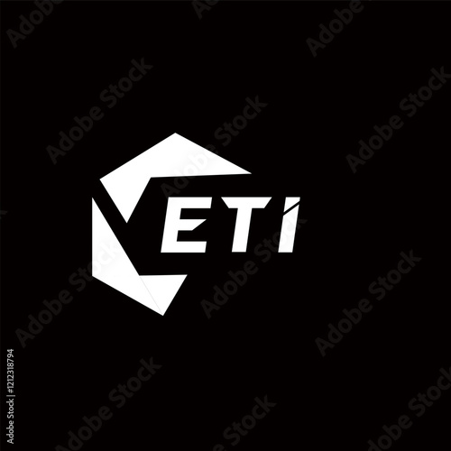 ETI creative minimalist letter logo. ETI unique vector initials alphabet letter logo design