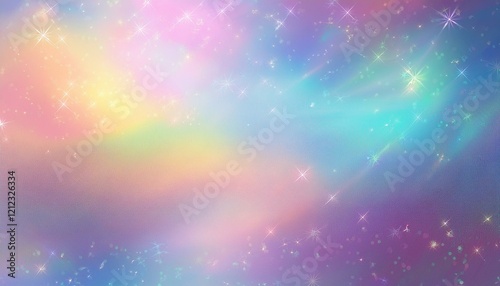 shining glitter lights shimmer hologram pastel crystal texture unicorn or mermaid color retro disco concept rainbow holographic abstract background for design banner poster wallpaper