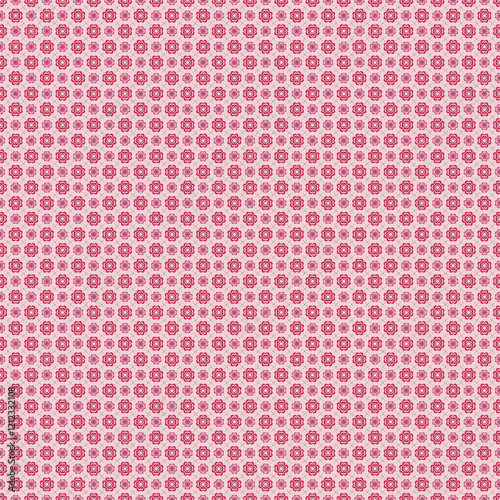 Pink Floral Geometric Pattern