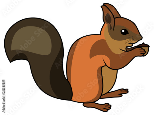 Red squirrel vector