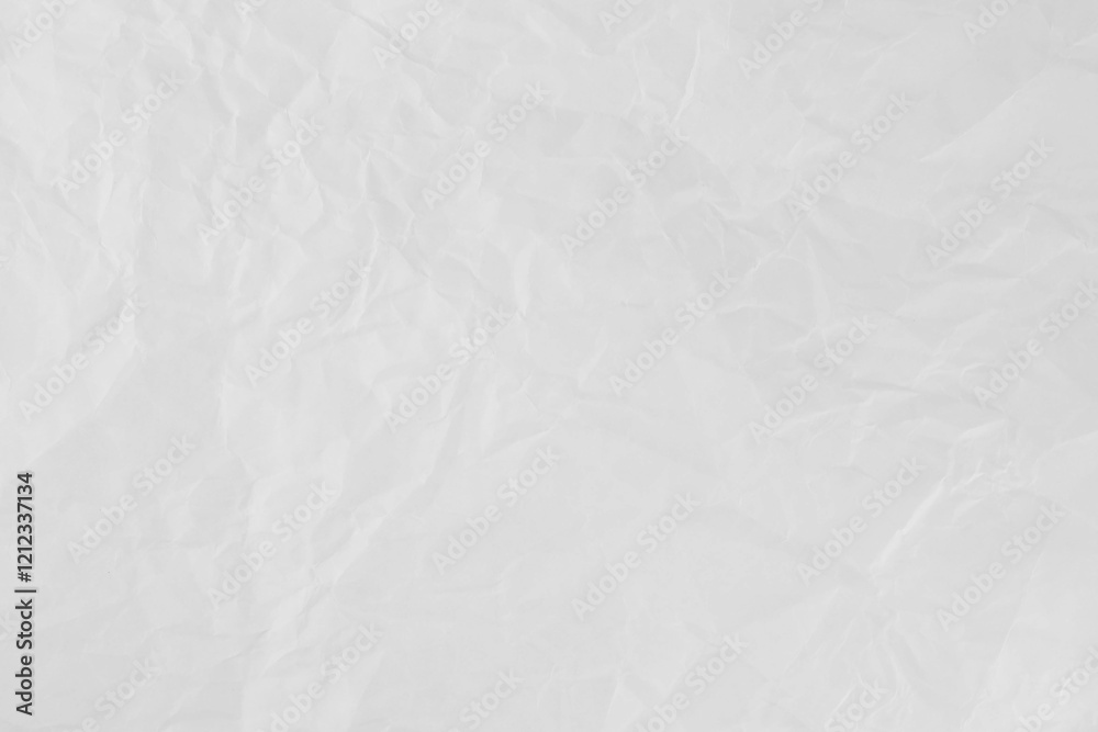 Texture of white crumpled paper for background.
