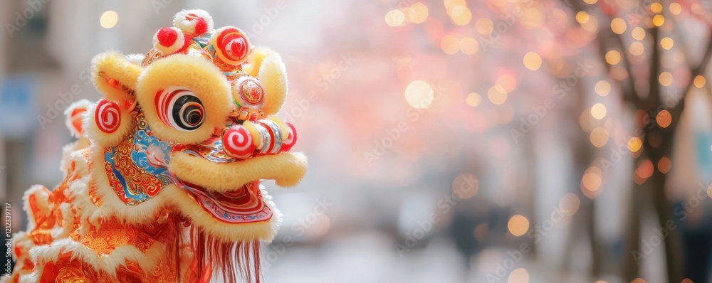 Chinese dragon dance celebration city street event festive environment close-up perspective cultural significance Chinese dragon dance celebration city street event festive environment close-up perspective cultural significance