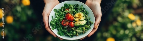 Balanced Meal Plate Held in...