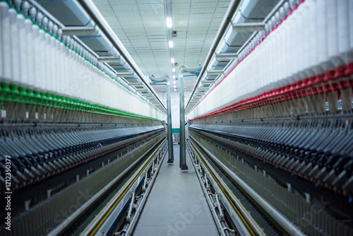 Mechanical equipment in spinning mill operation