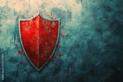 A symbolic image of a digital shield blocking hurtful social media messages, emphasizing proactive protection