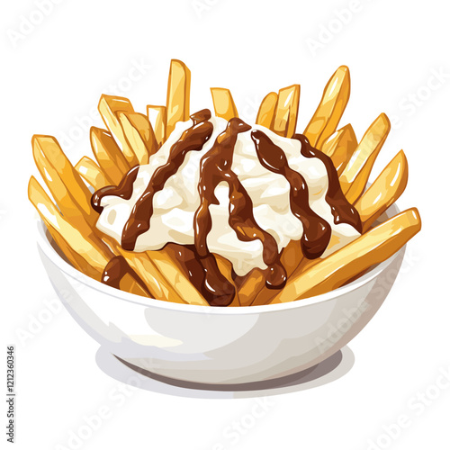 Classic Poutine with Fries and Rich Gravy