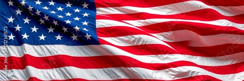 Fotografía American flag waving in the wind