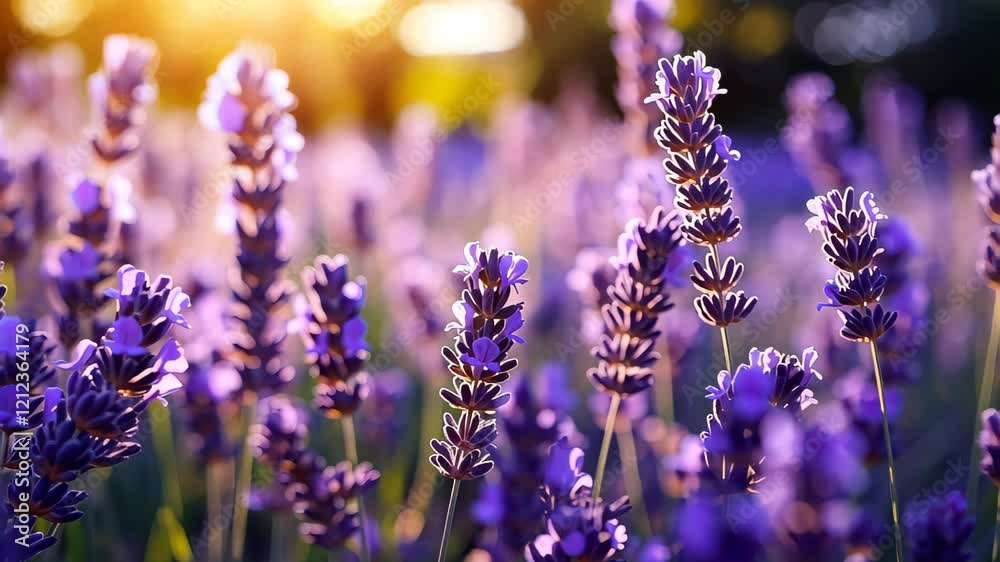 Sweet beautiful lavender flower field with bokeh background. Sweet beautiful lavender flower field with bokeh background.