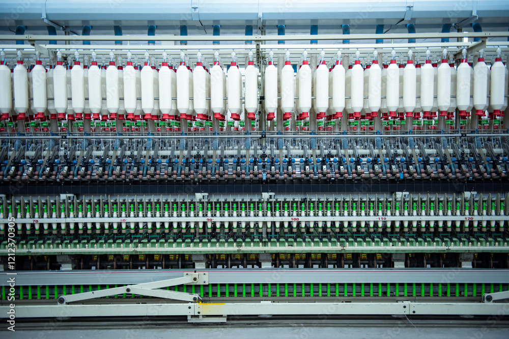Mechanical equipment in spinning mill operation
