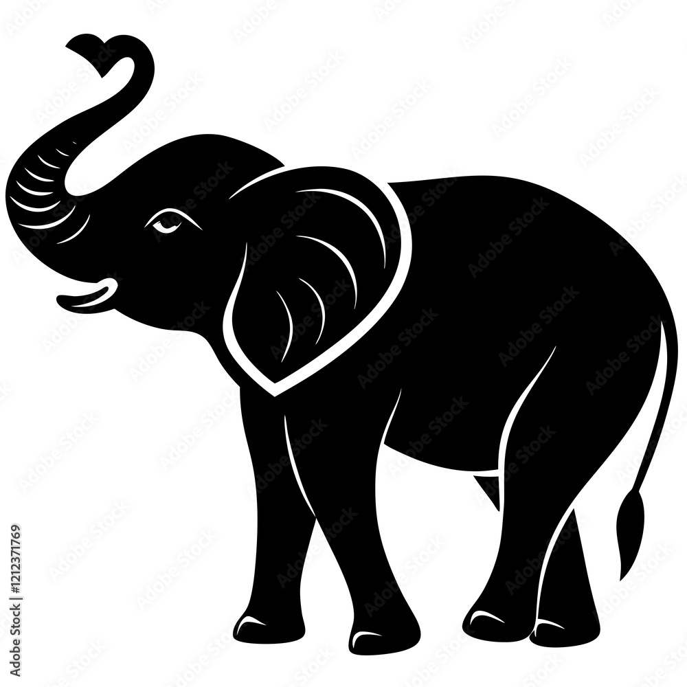 Obraz premium elephant isolated on white