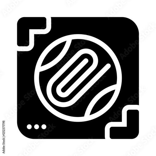 Icon Attachment App With Style Glyph