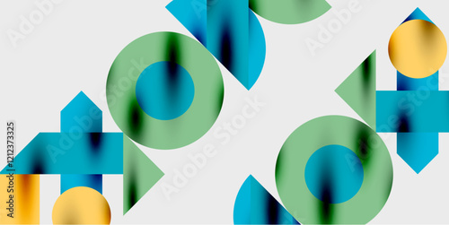 Vibrant abstract background circles with smooth gradients, creating a dynamic and modern design. Ideal for creative, tech, or contemporary-themed projects