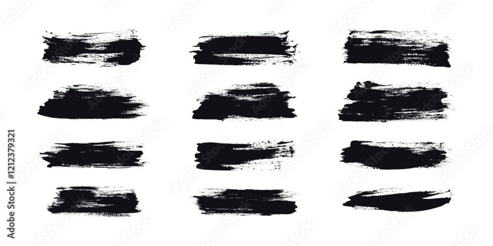 Grunge Brush Strokes and Lines. Dirty distressed brush lines with rough edges. Abstract freehand doodle line borders. Highlight splashes Grunge Brush Strokes and Lines. Dirty distressed brush lines with rough edges. Abstract freehand doodle line borders. Highlight splashes