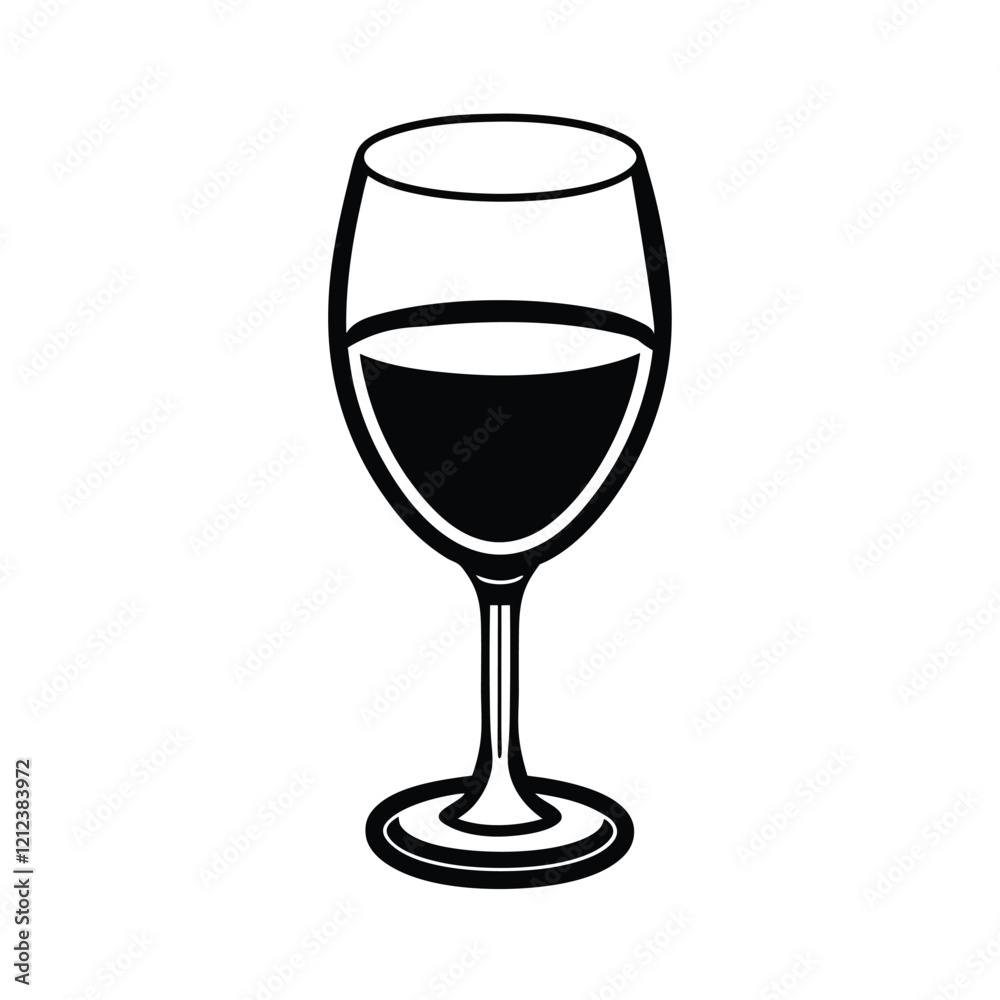 juice glass with straw silhouette vector illustration juice glass with straw silhouette vector illustration
