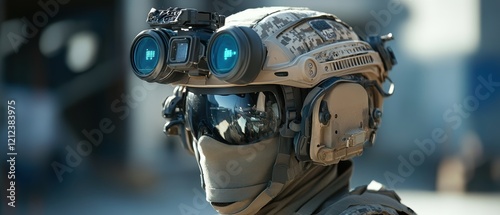 Innovative military helmet featuring night vision for enhanced tactical performance