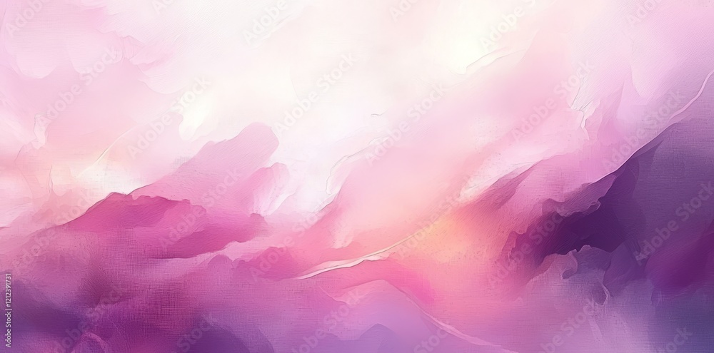 Fototapeta premium A delicate pastel pink abstract artwork featuring a textured background.
