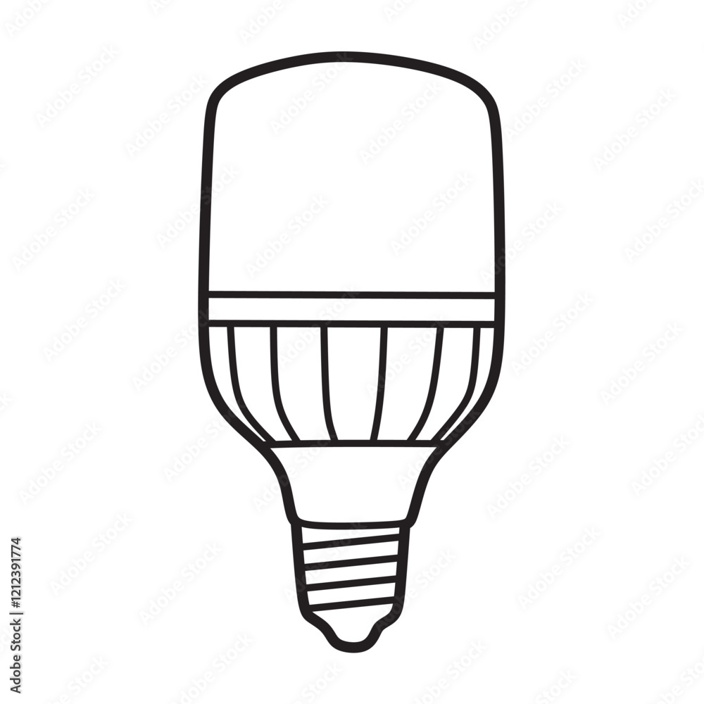 black and white modern round led light vector black and white modern round led light vector