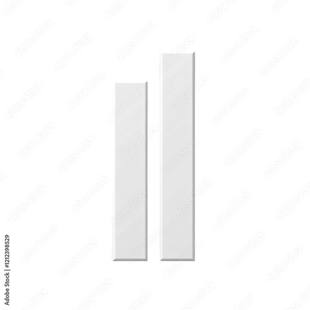 White Rectangular Shapes, Minimalist Design White Rectangular Shapes, Minimalist Design