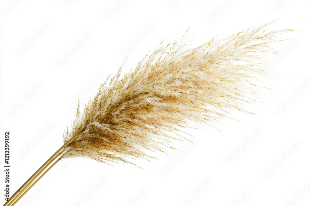 Pampas grass with soft, feathery plumes in natural setting, ideal for decor Pampas grass with soft, feathery plumes in natural setting, ideal for decor
