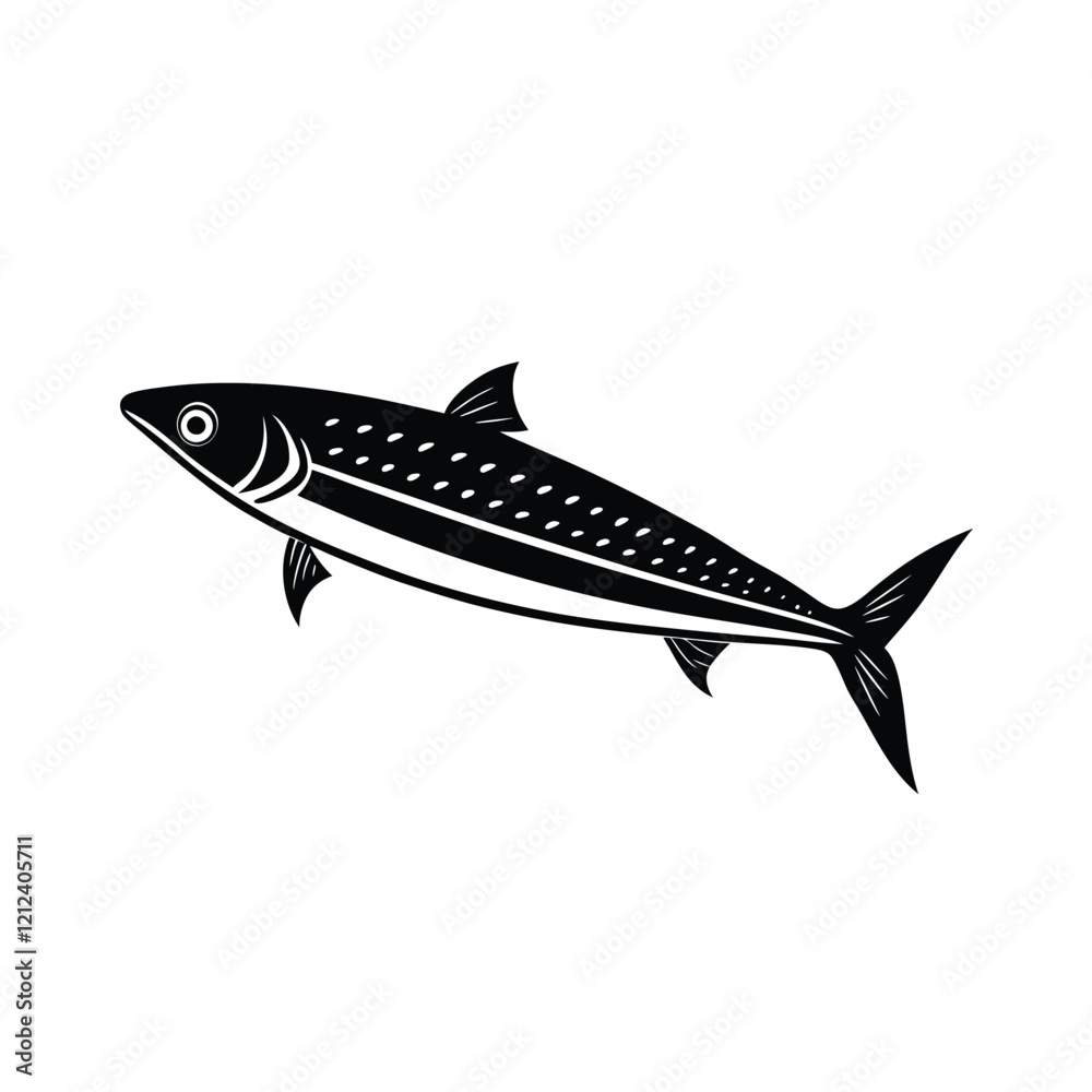 Fototapeta premium shark silhouette vector illustration