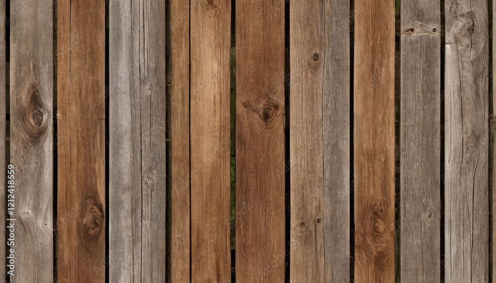 Obraz premium Rustic wooden plank texture with natural grain patterns