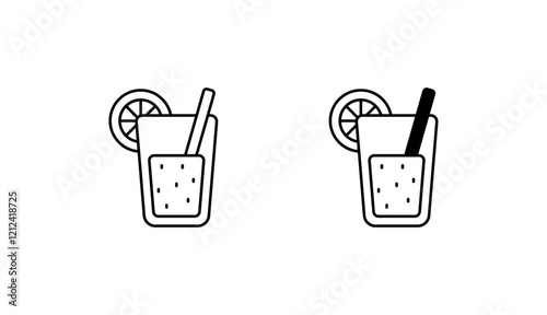 Juice icon design with white background stock illustration