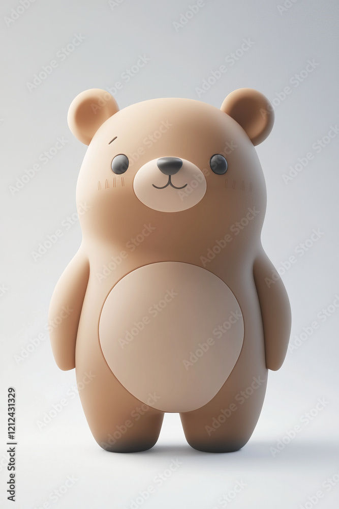 Fototapeta premium 3d cute cartoon bear