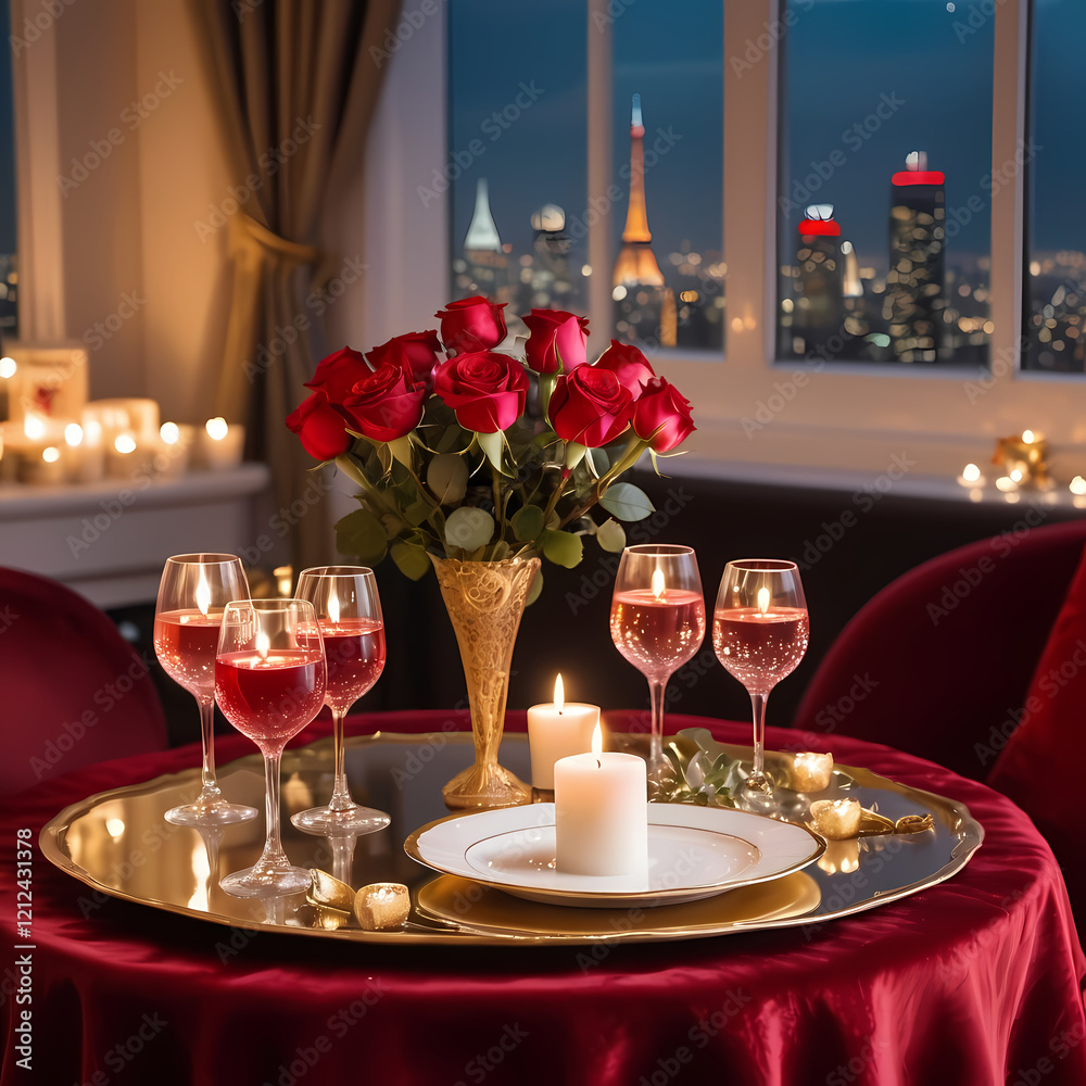 Romantic Candlelit Table Romantic Candlelit Table