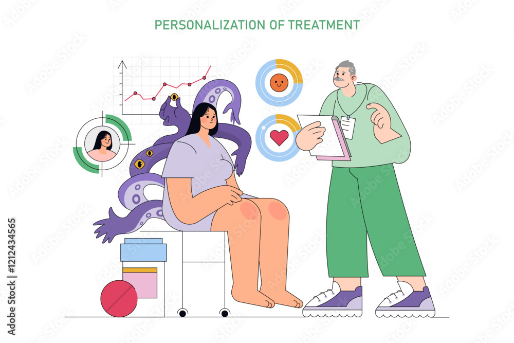 World Bipolar Day. Flat Vector Illustration World Bipolar Day. Flat Vector Illustration