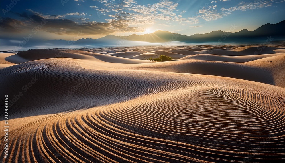 Naklejka premium sunrise in the desert