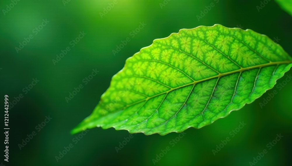 Single vibrant green cocoa leaf, crisp detail, isolated , green, theobroma cacao Single vibrant green cocoa leaf, crisp detail, isolated , green, theobroma cacao