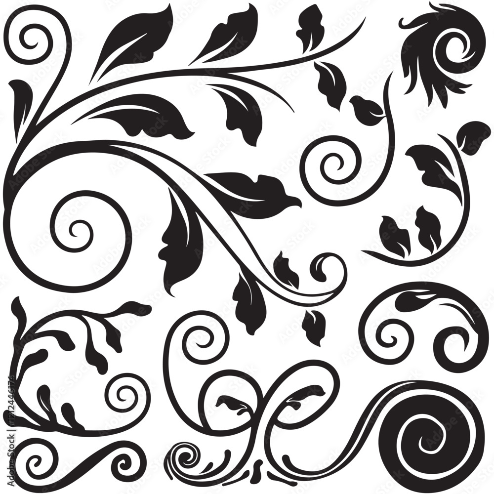 black floral decorative elements charcoal doodle scribbles including scrolls flourishes and swirls perfect for wedding invitations scrapbooking crafts vintage designs black floral decorative elements charcoal doodle scribbles including scrolls flourishes and swirls perfect for wedding invitations scrapbooking crafts vintage designs
