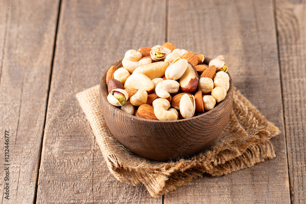 Healthy mix nuts. Almonds, hazelnuts, cashews, peanuts, pistachios, Brazil nuts Healthy mix nuts. Almonds, hazelnuts, cashews, peanuts, pistachios, Brazil nuts