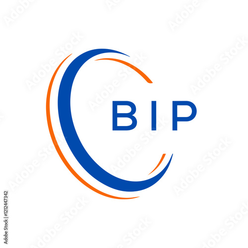 Initial Letter BIP Logo Icon Design Template