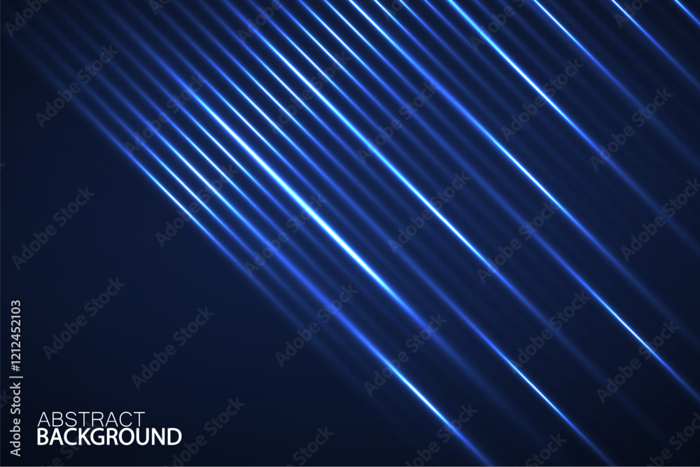 Fotografie Abstract background with glowing lines, neon stripes, technology concept